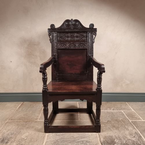 fig 1. A 17th century wainscot chair.
