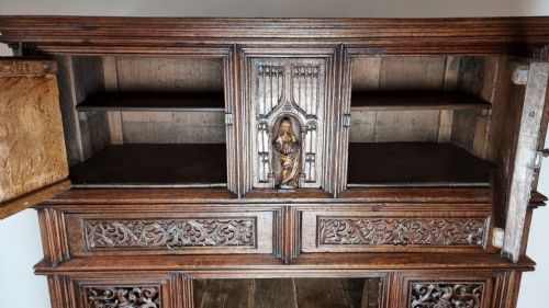 A 16TH CENTURY FLAMBOYANT GOTHIC CUPBOARD - ADDITIONAL PHOTO 8