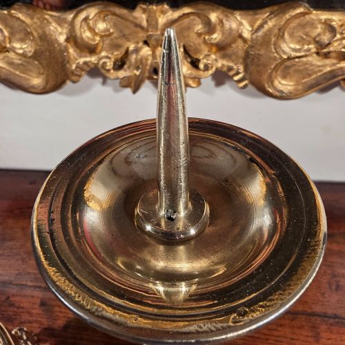A PAIR OF 18TH CENTURY PRICKET CANDLESTICKS - ADDITIONAL PHOTO 9