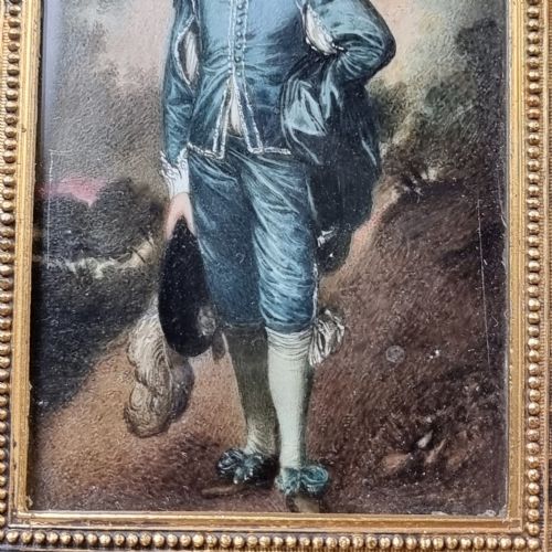 A MINATURE LATE 18TH CENTURY WATERCOLOUR - ADDITIONAL PHOTO 2