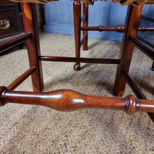 A Set Of 6 Yew Wood Country Chairs. View IV
