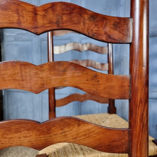 A Set Of 6 Yew Wood Country Chairs. View V