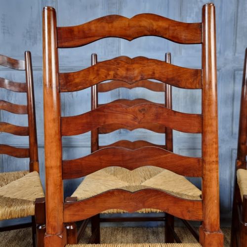 A Set Of 6 Yew Wood Country Chairs. View IX