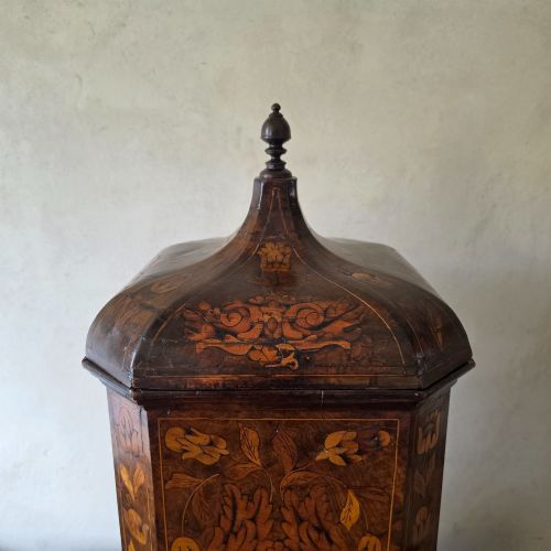 fig 1. An 18th century marquetry wine cooler.