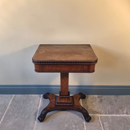 A QUALITY ROSEWOOD CARD TABLE ATTRIBUTED TO GILLOWS CIRCA 1830 - ADDITIONAL PHOTO 1