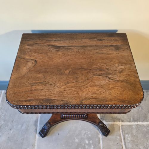 A QUALITY ROSEWOOD CARD TABLE ATTRIBUTED TO GILLOWS CIRCA 1830 - ADDITIONAL PHOTO 5