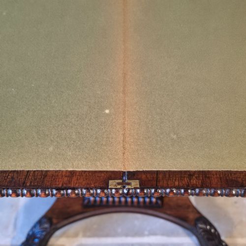 A QUALITY ROSEWOOD CARD TABLE ATTRIBUTED TO GILLOWS CIRCA 1830 - ADDITIONAL PHOTO 9