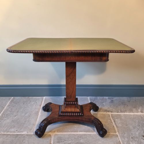 A QUALITY ROSEWOOD CARD TABLE ATTRIBUTED TO GILLOWS CIRCA 1830 - ADDITIONAL PHOTO 10