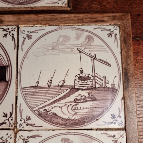 TEN 18TH CENTURY MANGANESE DELFT TILES - ADDITIONAL PHOTO 5