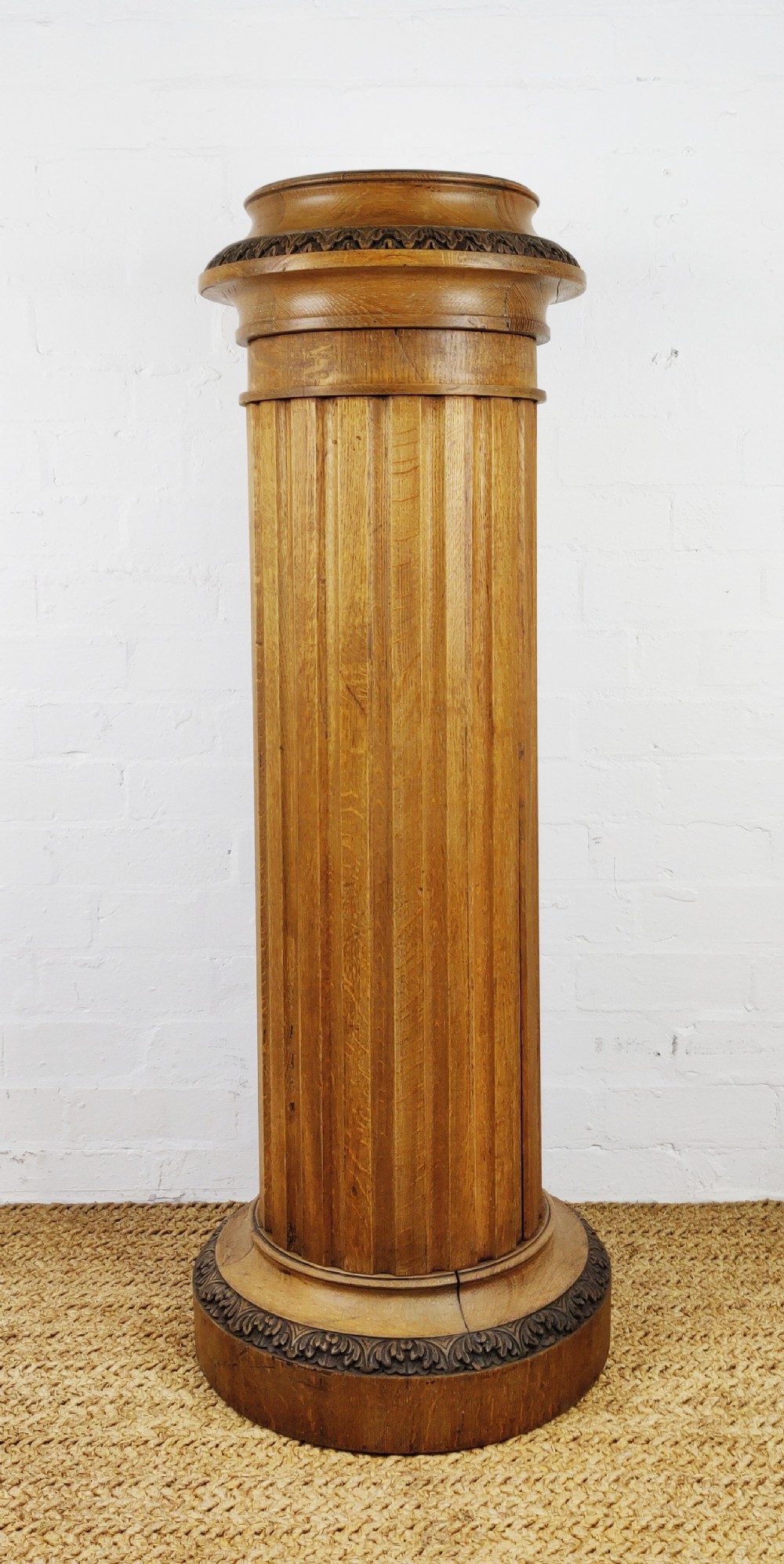 A late 19th century revolving pedestal. 