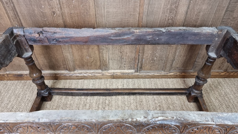 A 17th century oak refectory table. View XVI