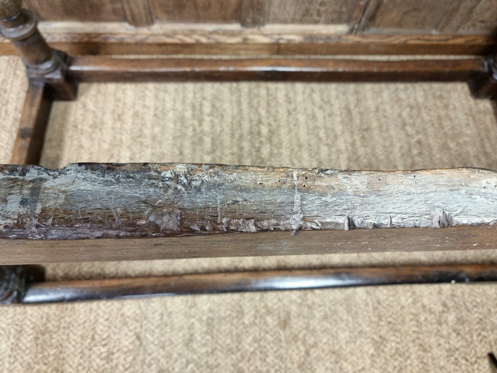 A 17th century oak refectory table. View XX