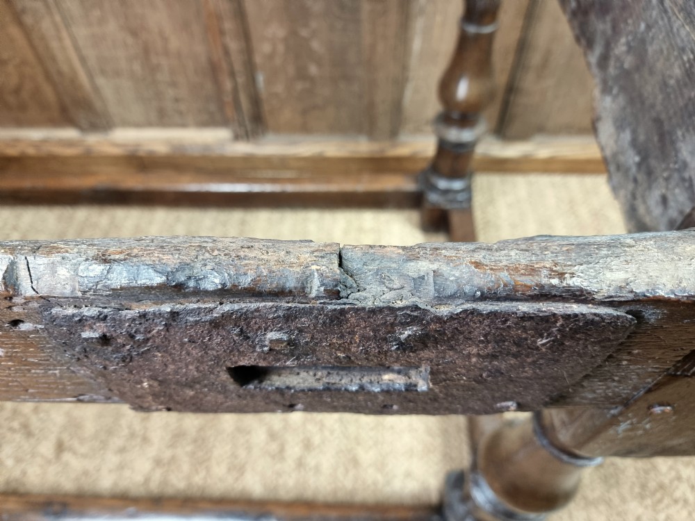 A 17th century oak refectory table. View XXII