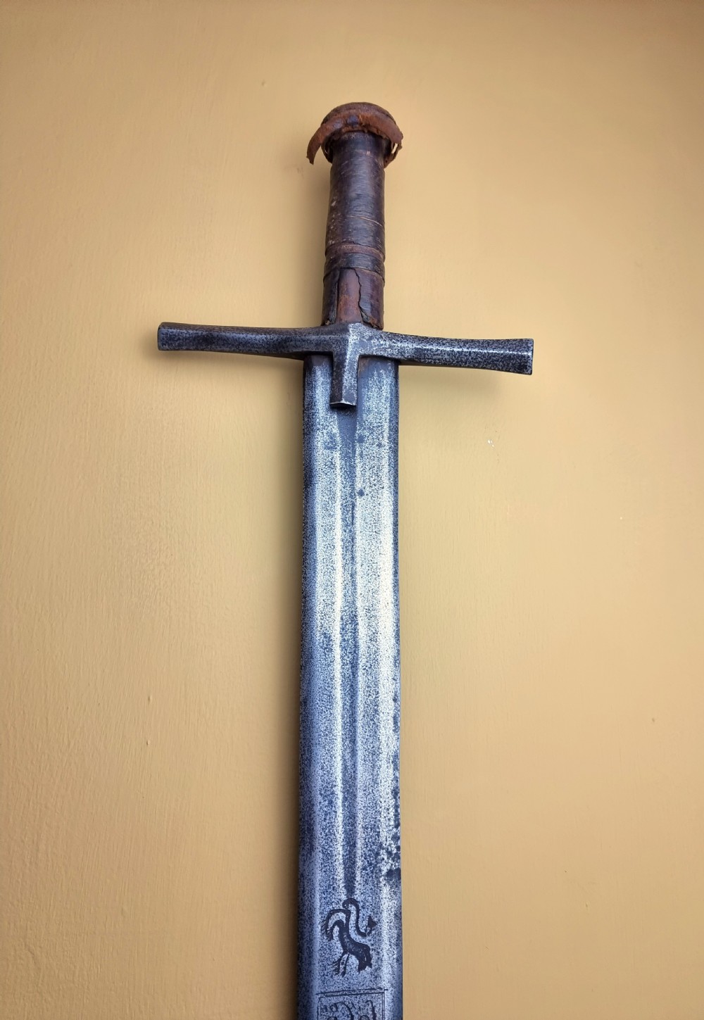 An unusual engraved Kaskara sword.  View IV