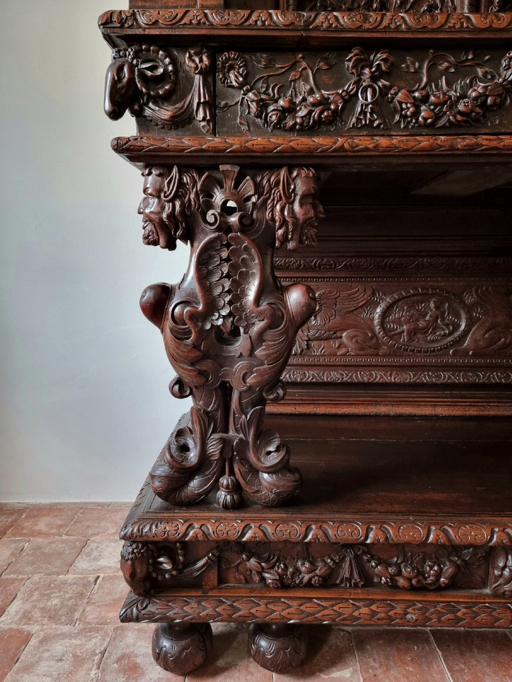 A lavish 16th century renaissance dressoir.  View V