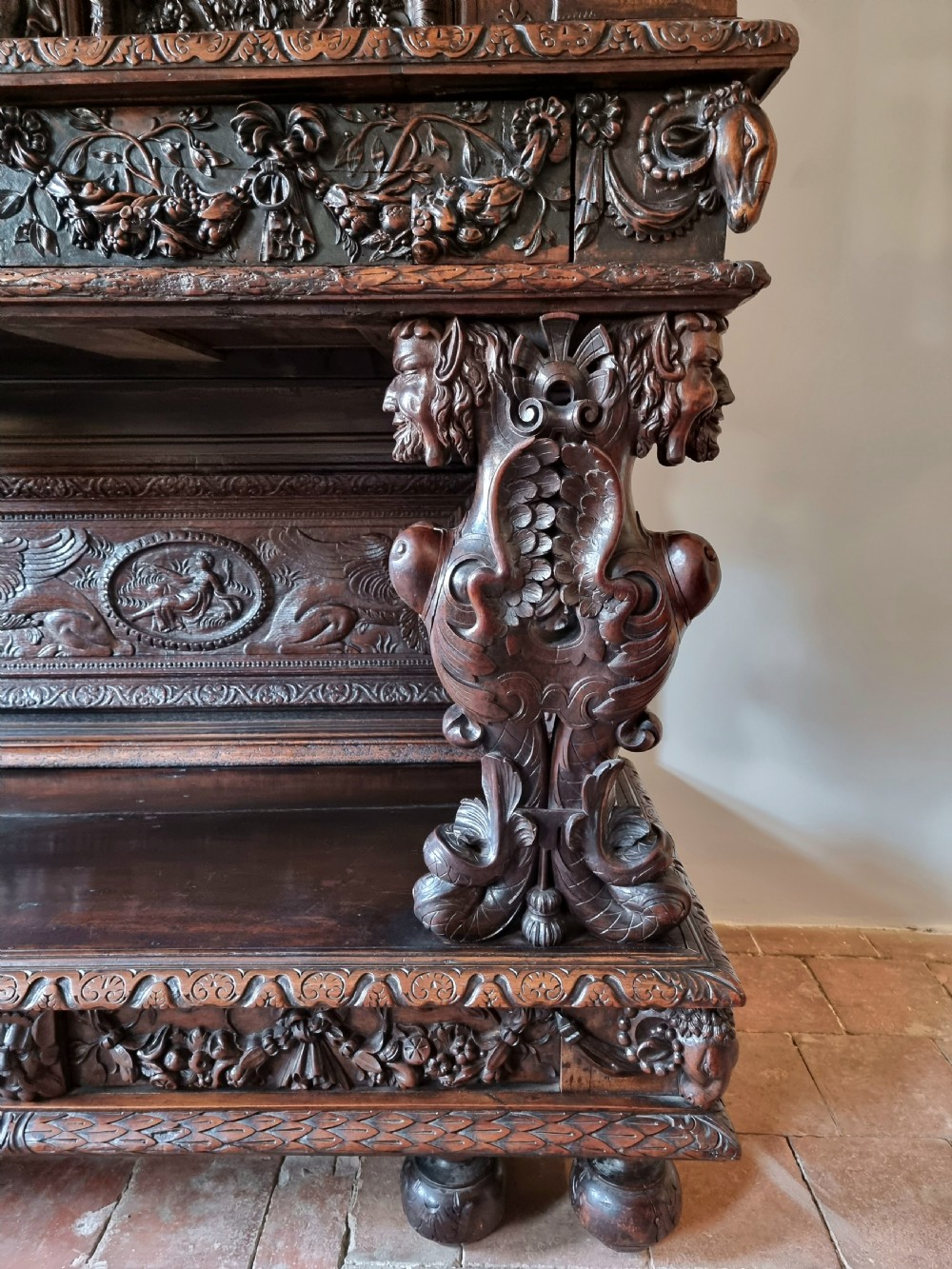 A lavish 16th century renaissance dressoir.  View VII