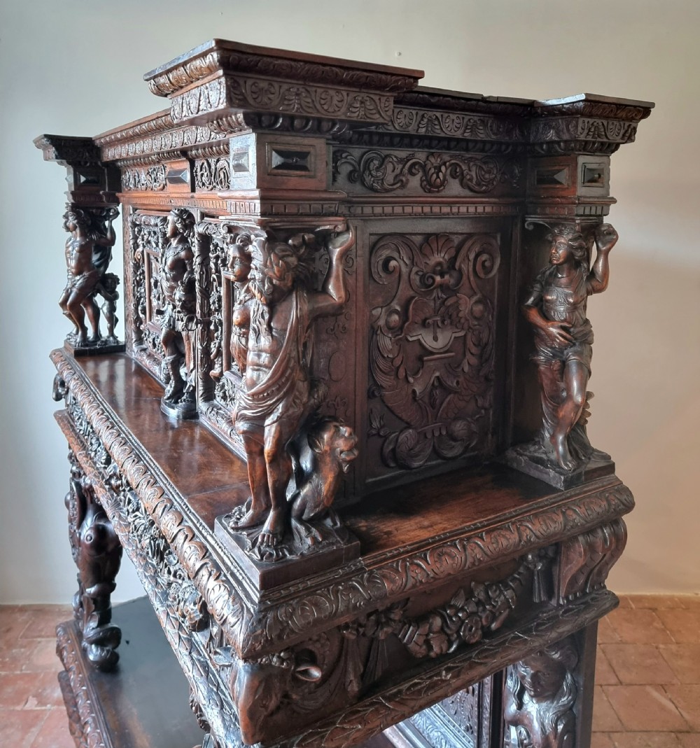 A lavish 16th century renaissance dressoir.  View XVII