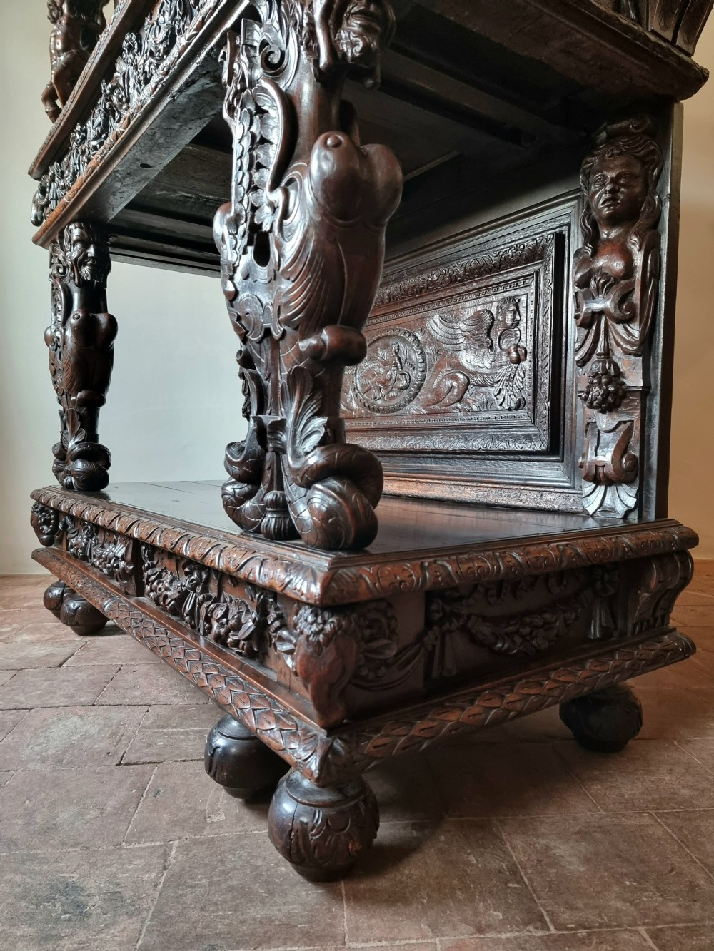 A lavish 16th century renaissance dressoir.  View XIX