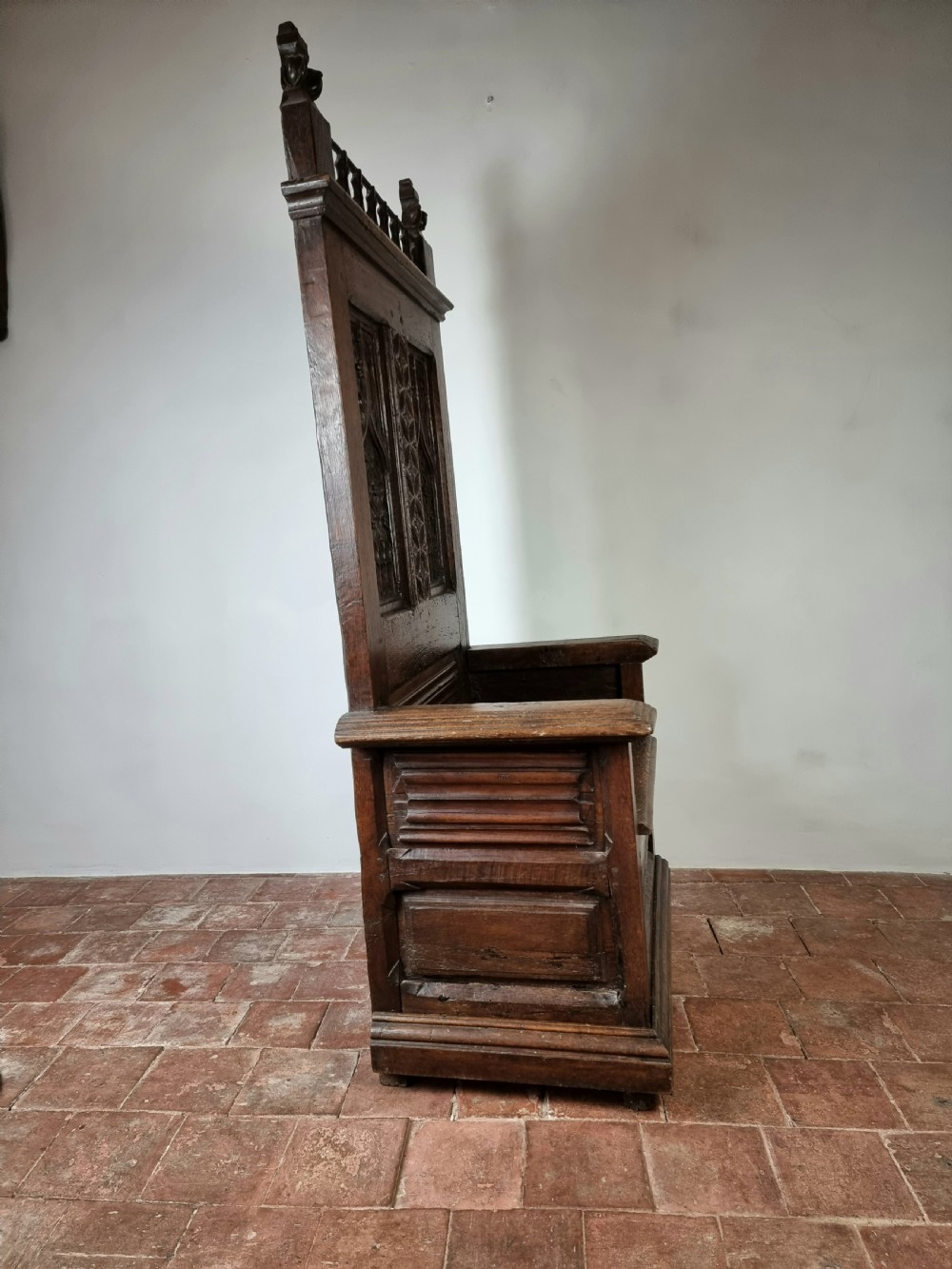 A 16th century gothic throne chair. View VI