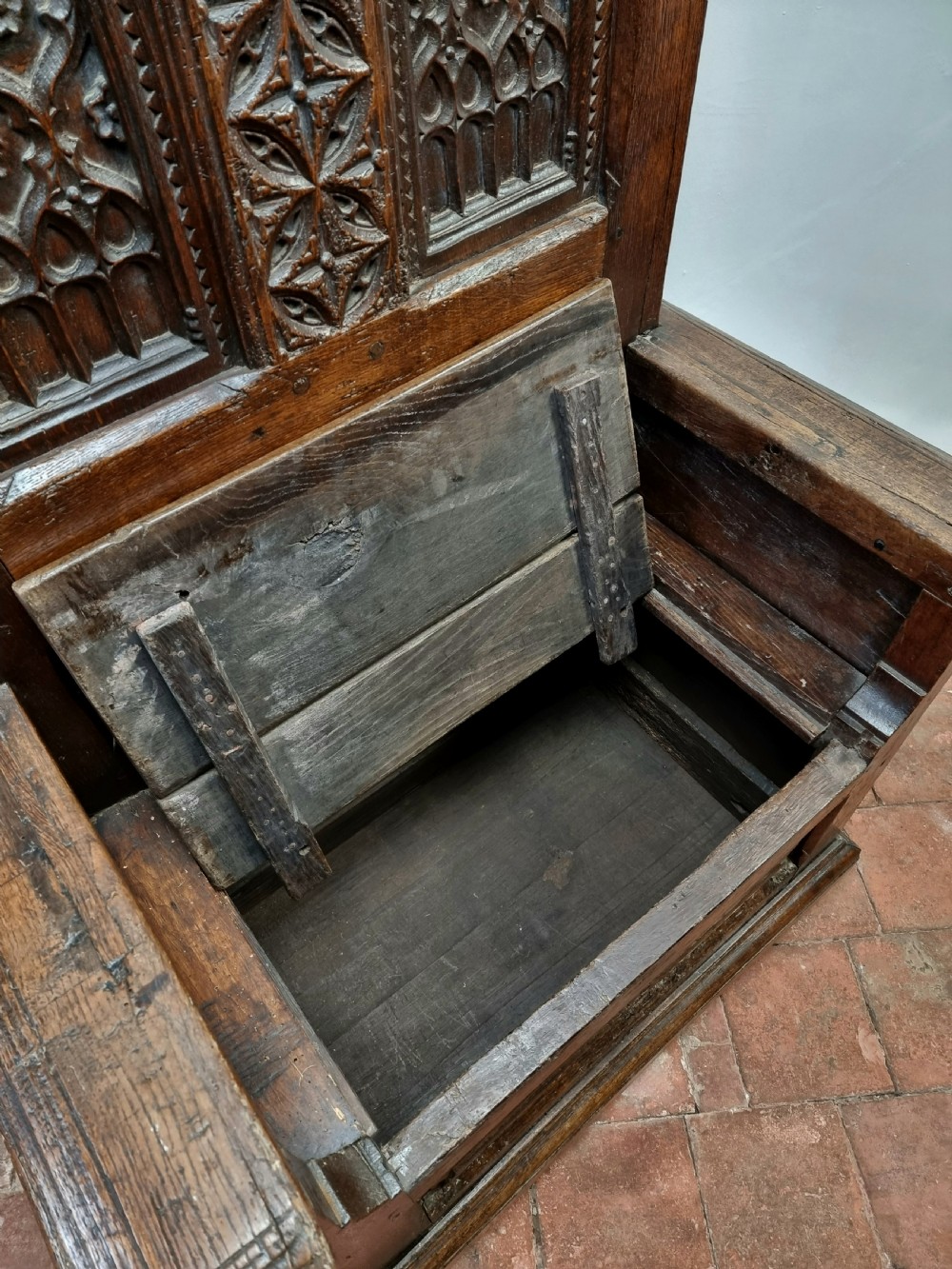 A 16th century gothic throne chair. View VII