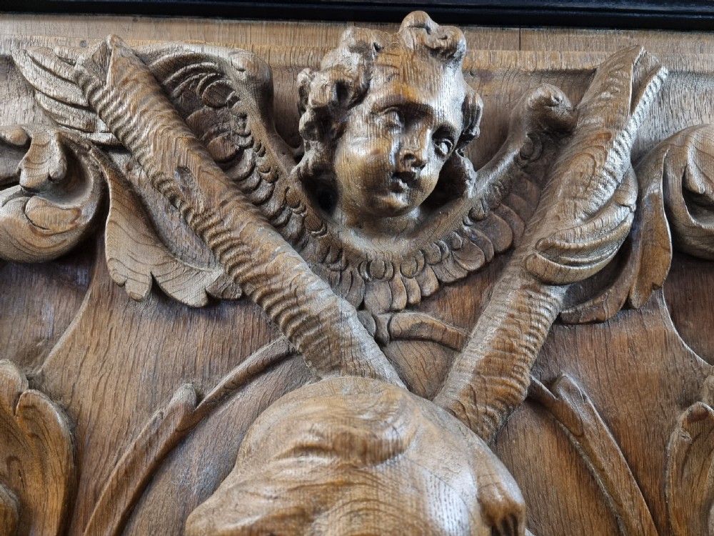 A large 17th century carved St Andreas, (Andrew).  View III