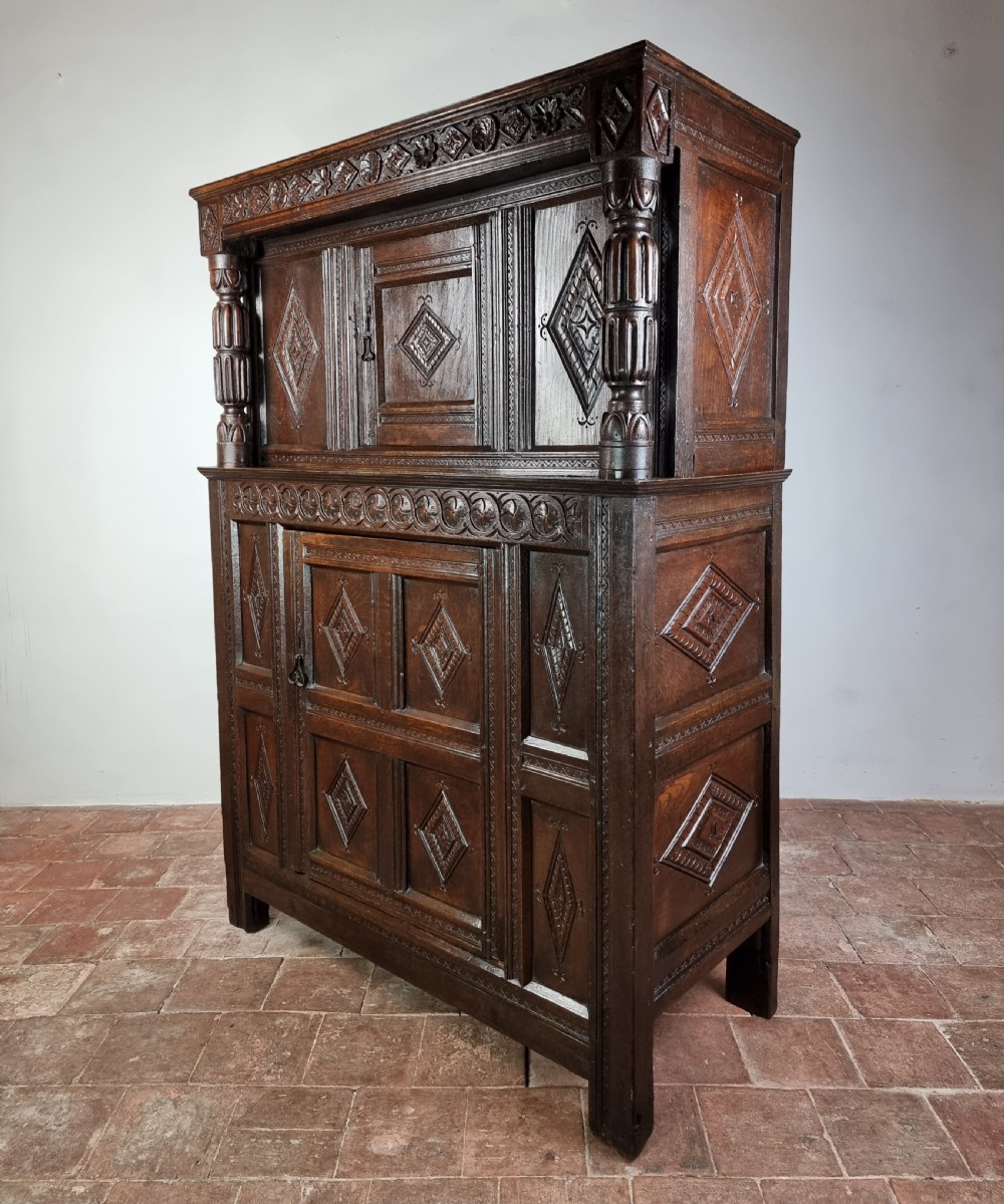 A small 17th century court cupboard.  View III