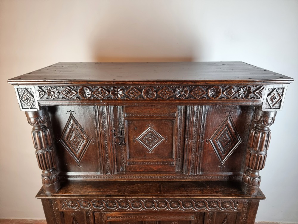 A small 17th century court cupboard.  View VI