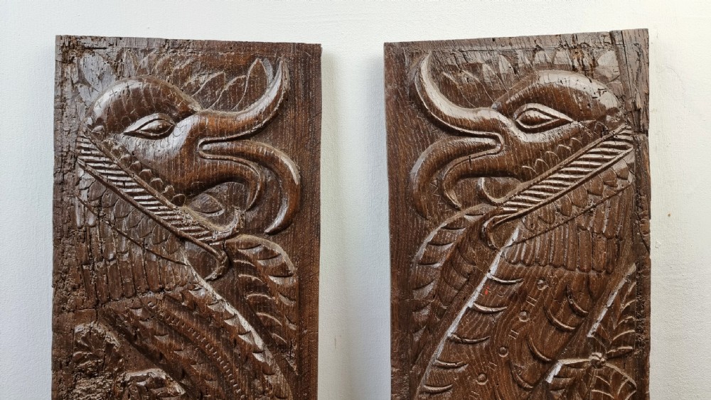 A large pair of 16th century mythical panels.  View II