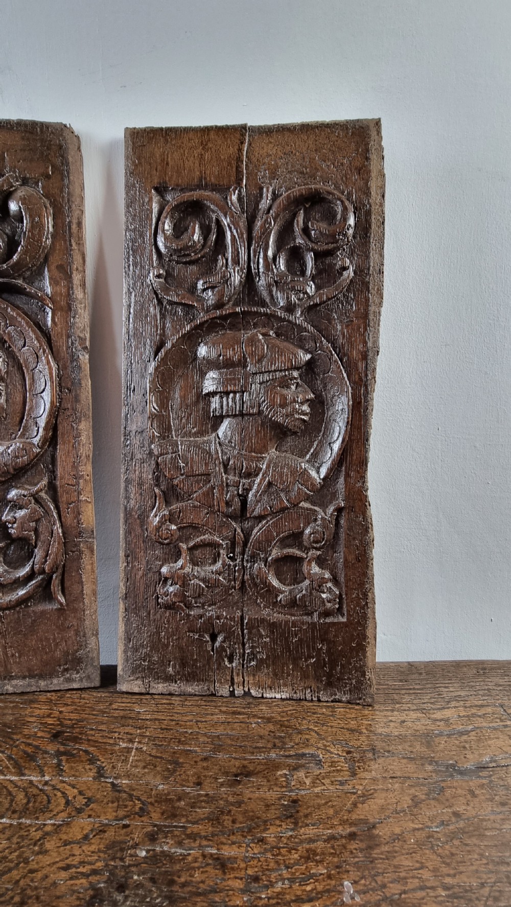 A set of four 16th century romayne panels. View II
