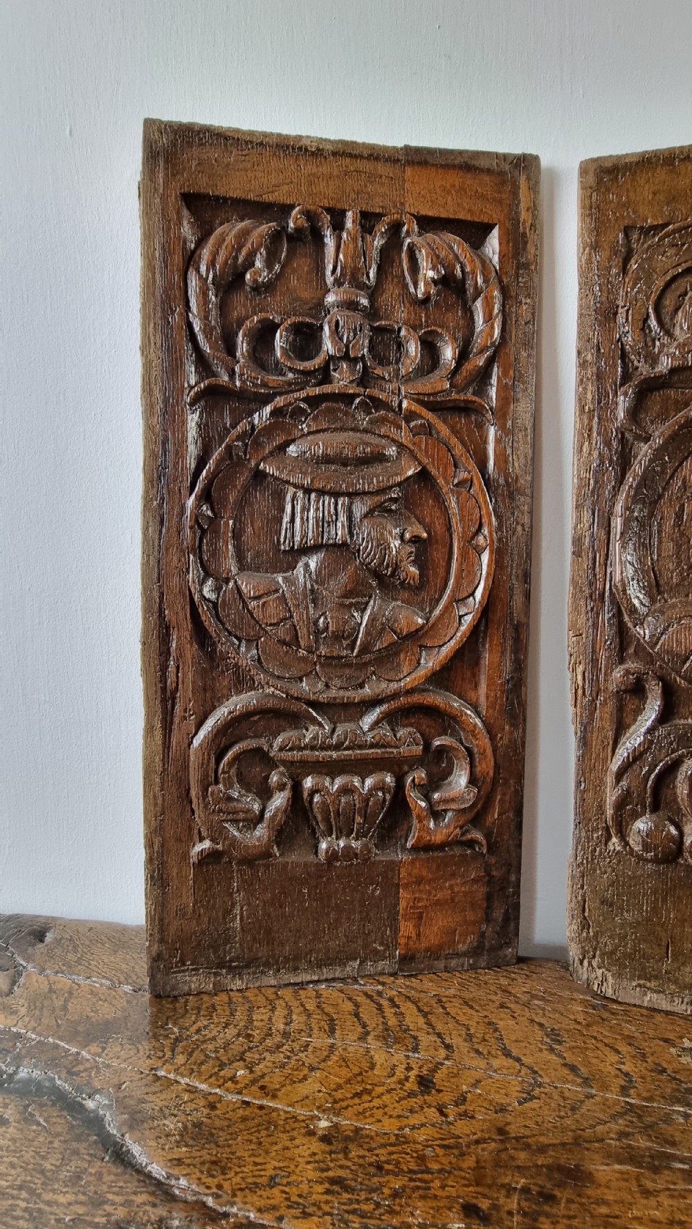 A set of four 16th century romayne panels. View V