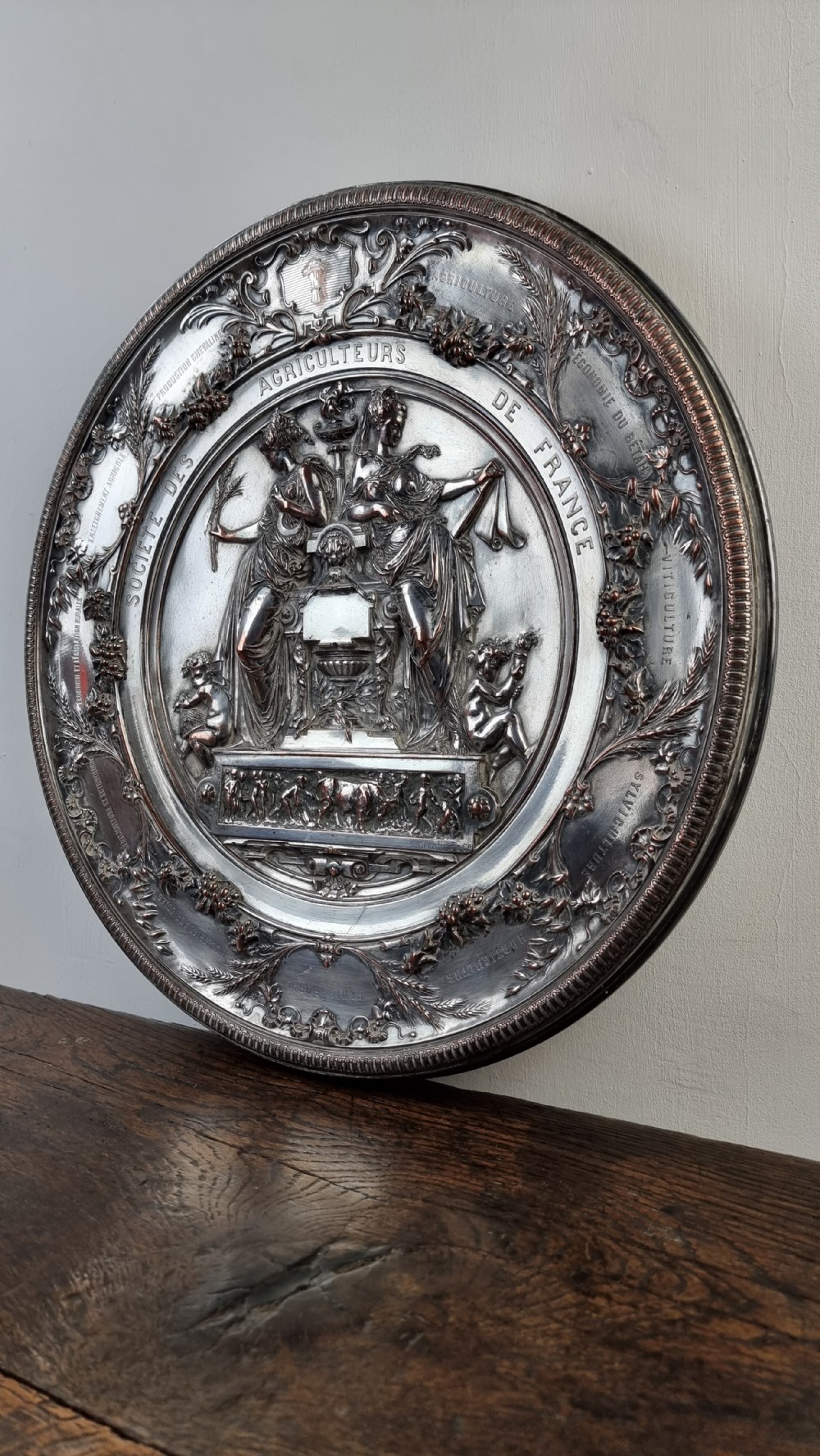 A 19th century silver plated award by Christofle & Cie.  View VII