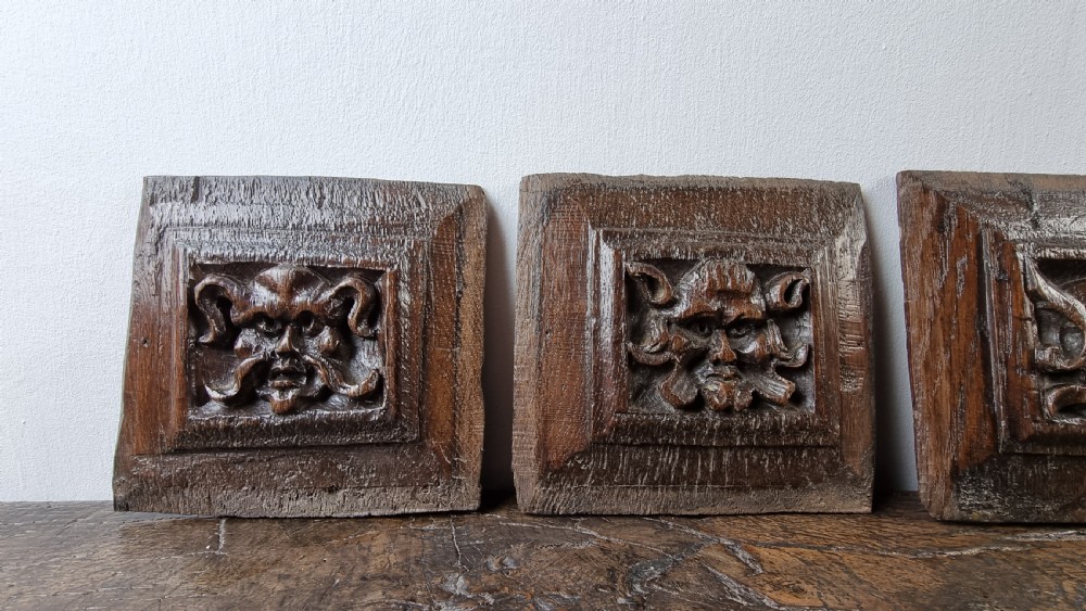 Eight 16th century grotesque panels. View V