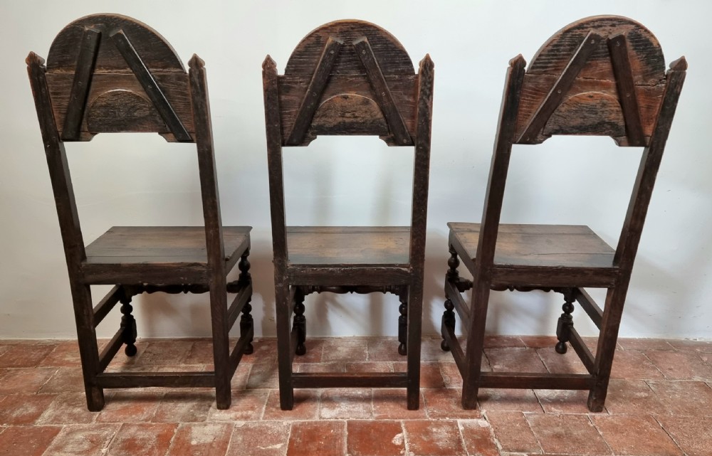 A set of six late 17th century dining chairs. View VII