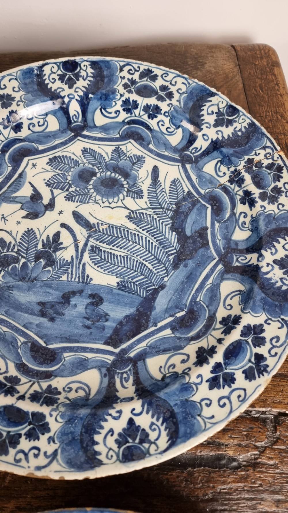 14 x 18th century delft plates.  View III