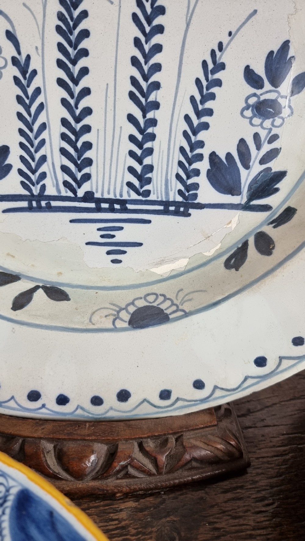 14 x 18th century delft plates.  View V