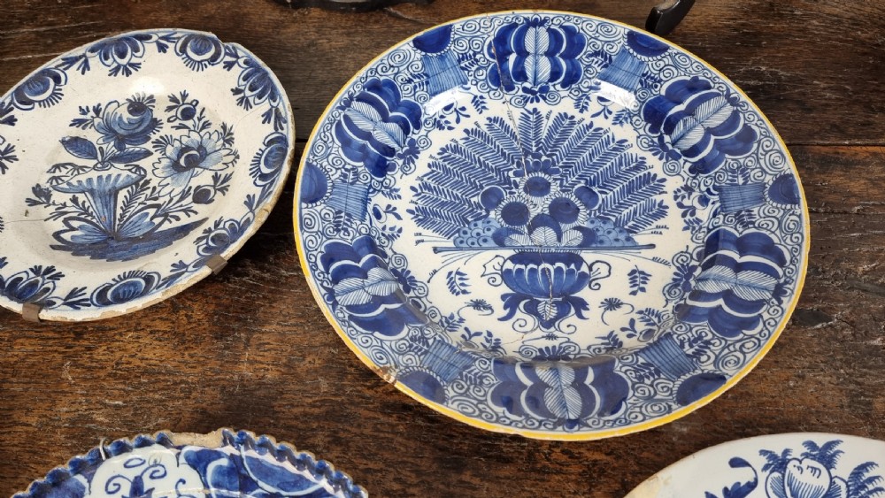 14 x 18th century delft plates.  View VI