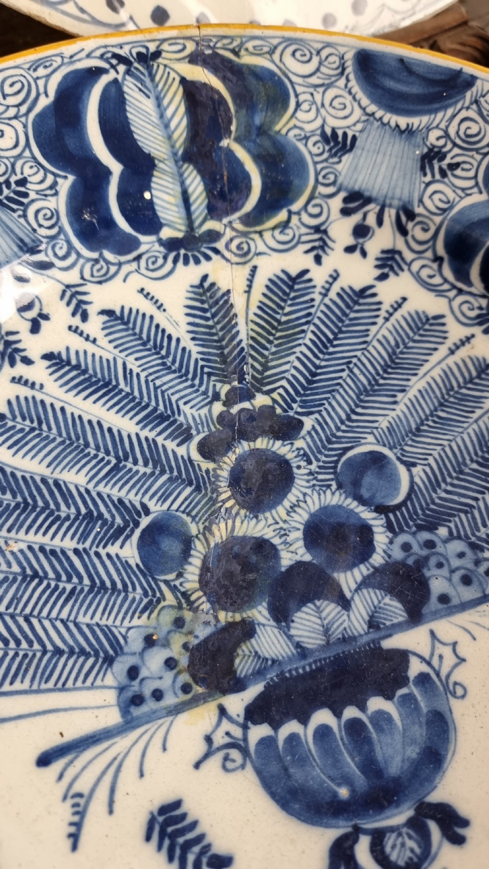 14 x 18th century delft plates.  View VII