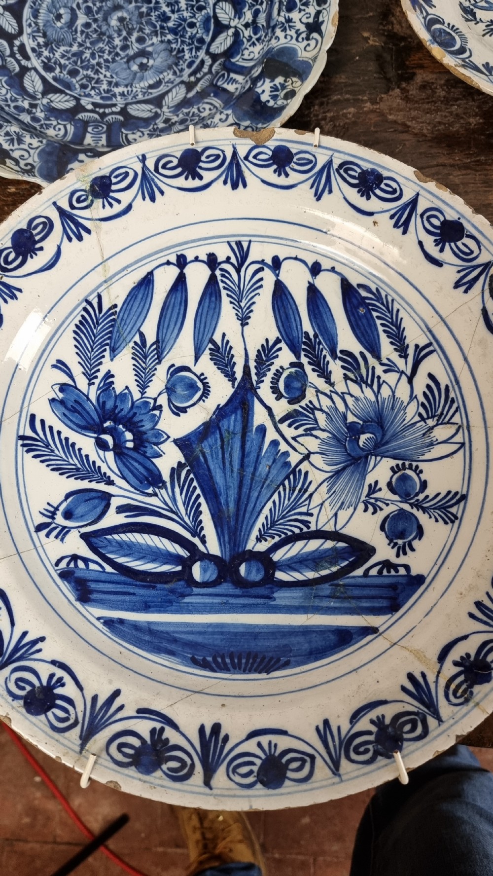 14 x 18th century delft plates.  View X