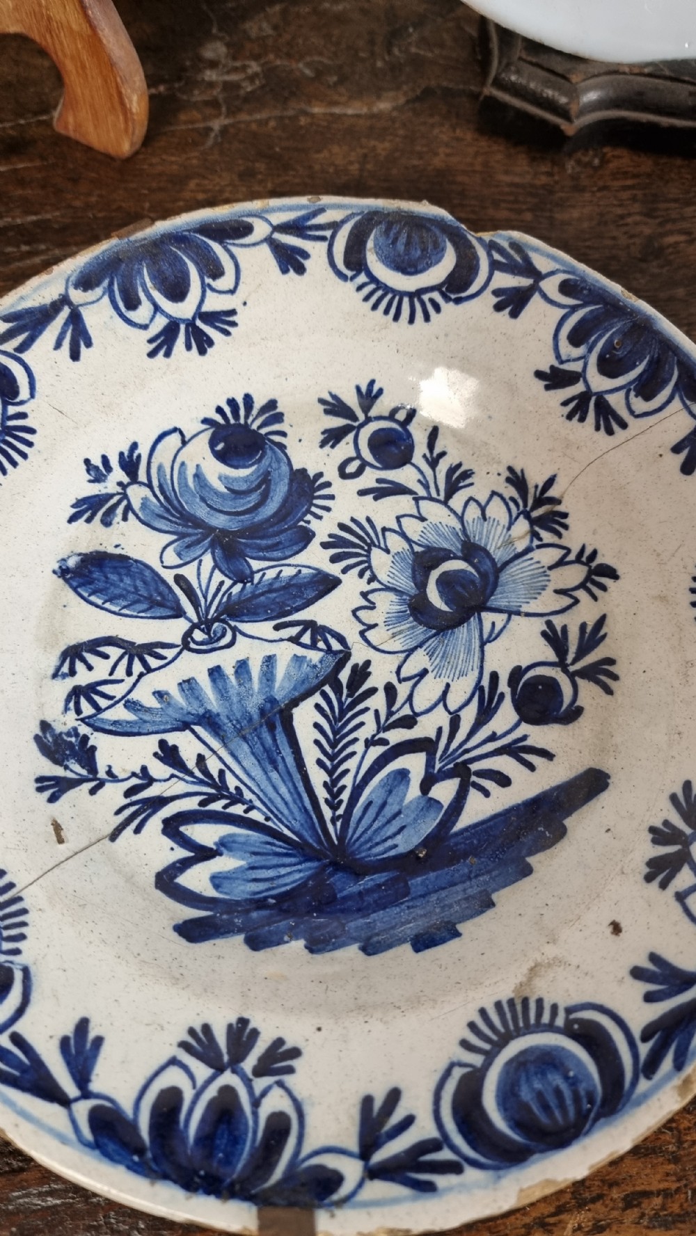 14 x 18th century delft plates.  View XI