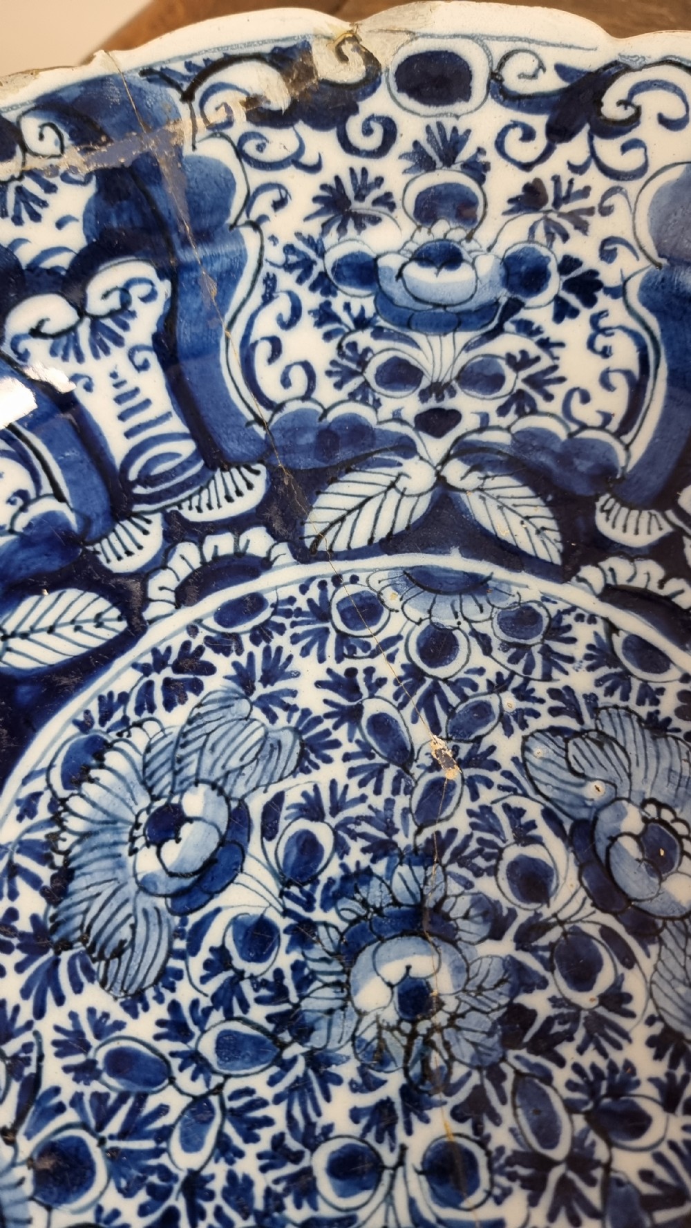 14 x 18th century delft plates.  View XII
