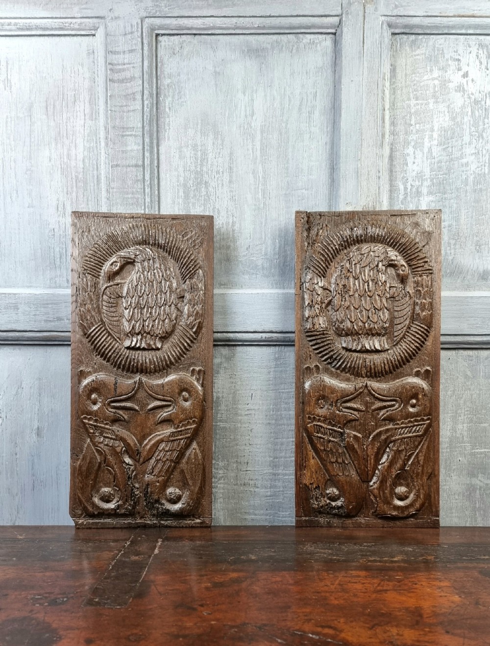 A pair of late 16th/ early 17th century panels. 
