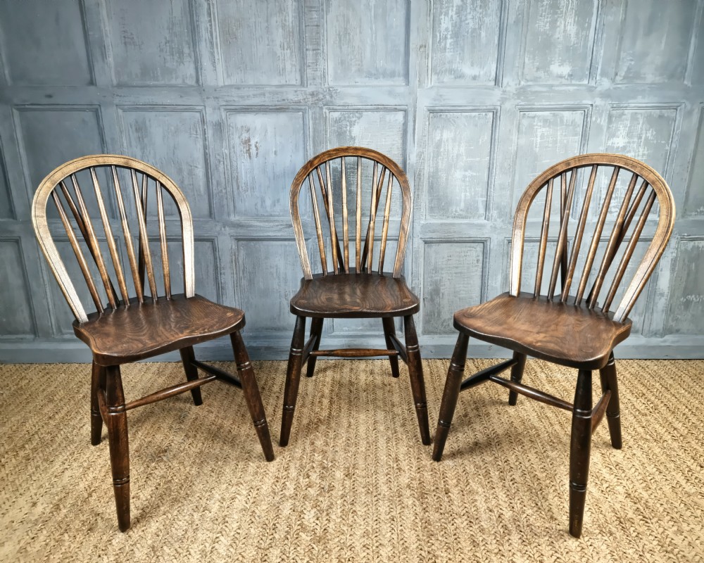 A near set of 6 country chairs.  View III