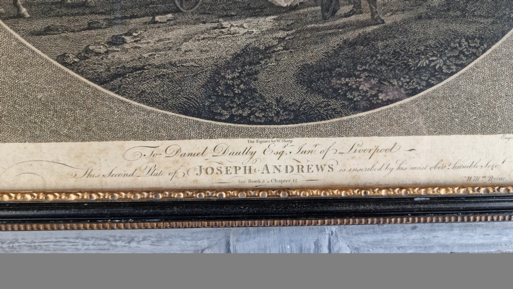 An 18th century Mezzotint landscape.  View III