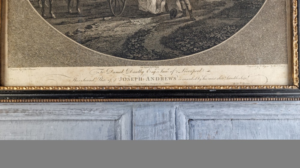 An 18th century Mezzotint landscape.  View IV