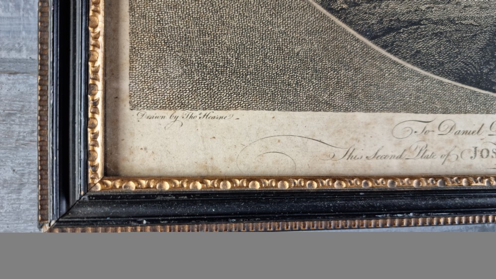 An 18th century Mezzotint landscape.  View V