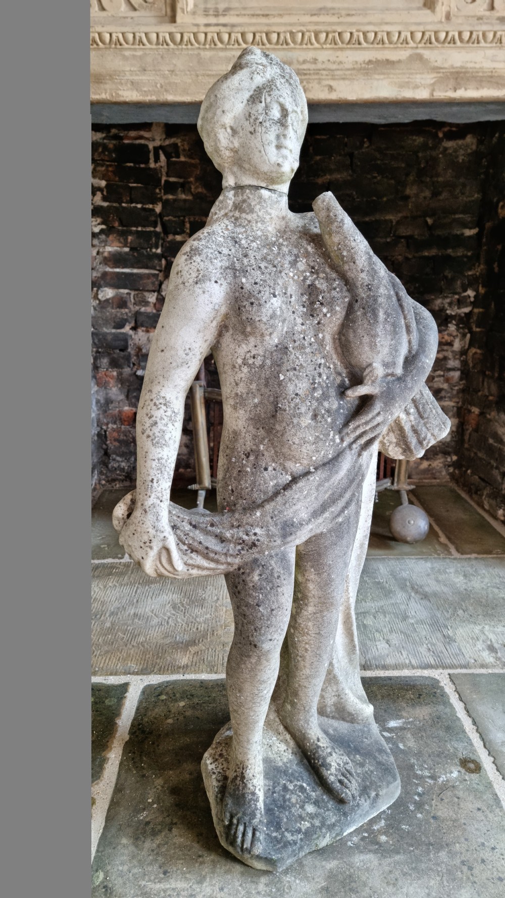 A 17th century marble statue.  View X