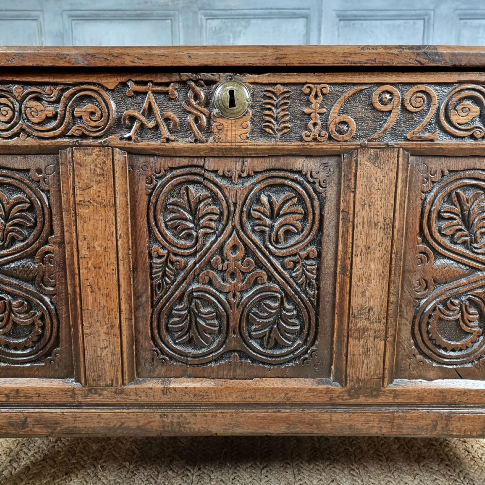 A late 17th century westmoreland coffer.  View II