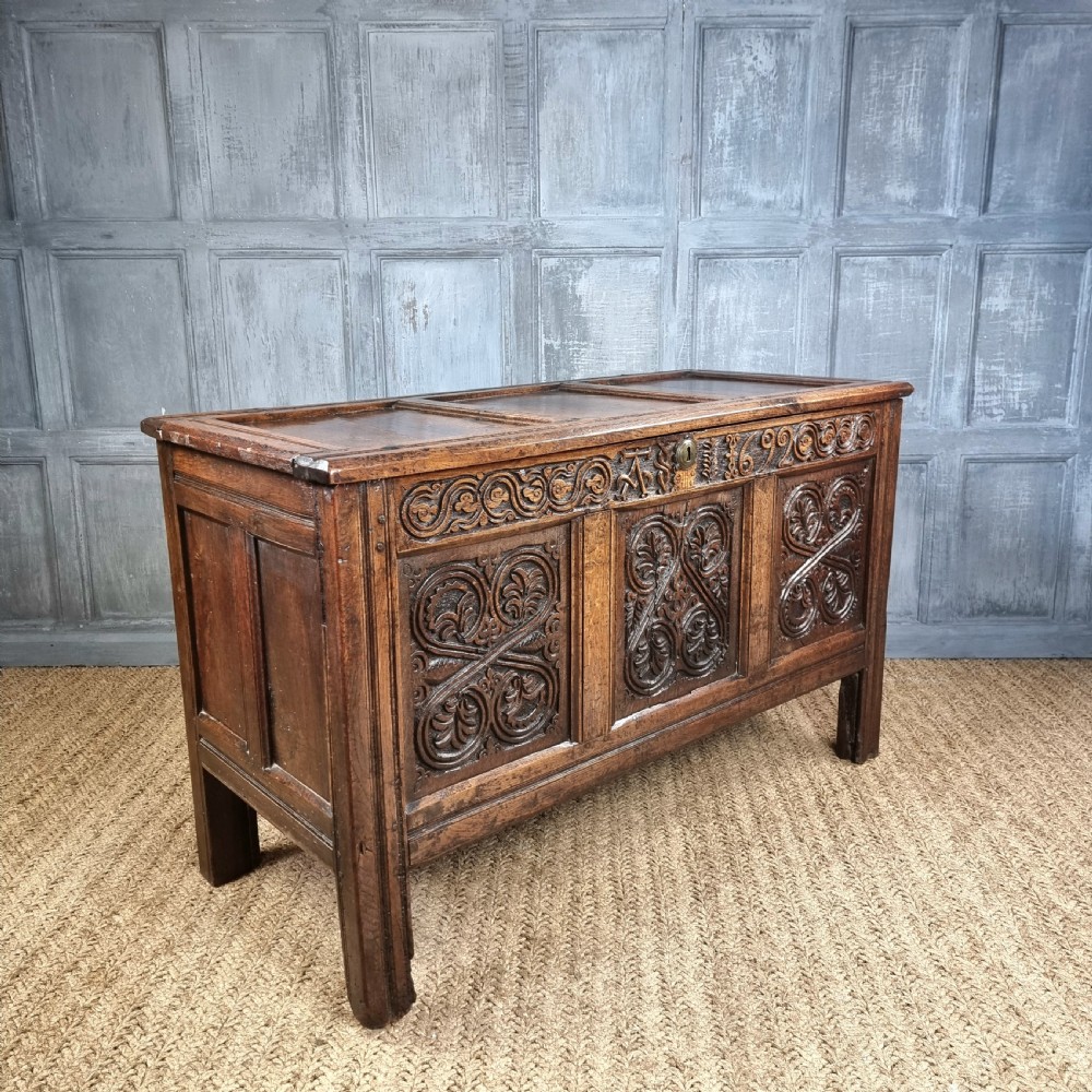 A late 17th century westmoreland coffer.  View V
