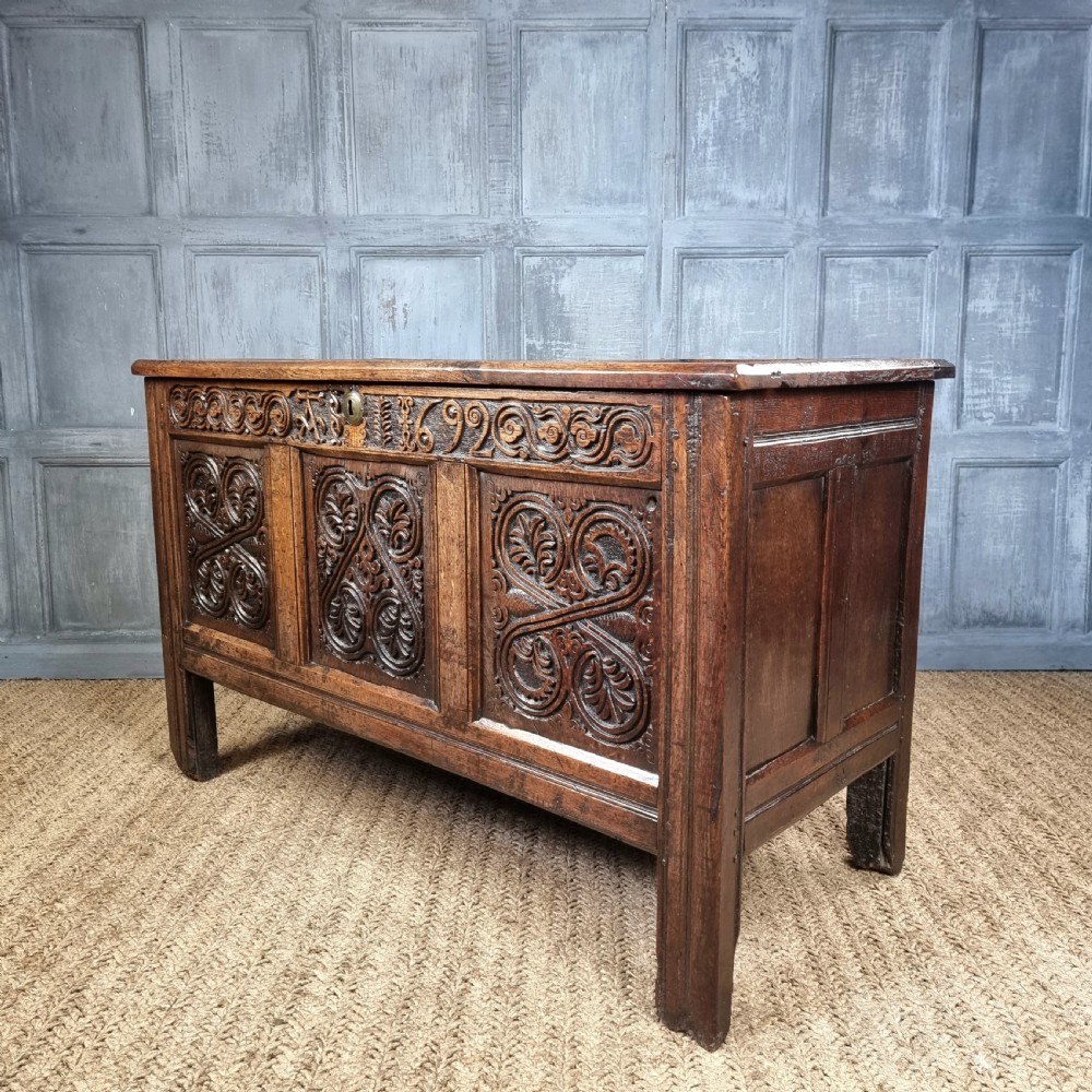 A late 17th century westmoreland coffer.  View VI