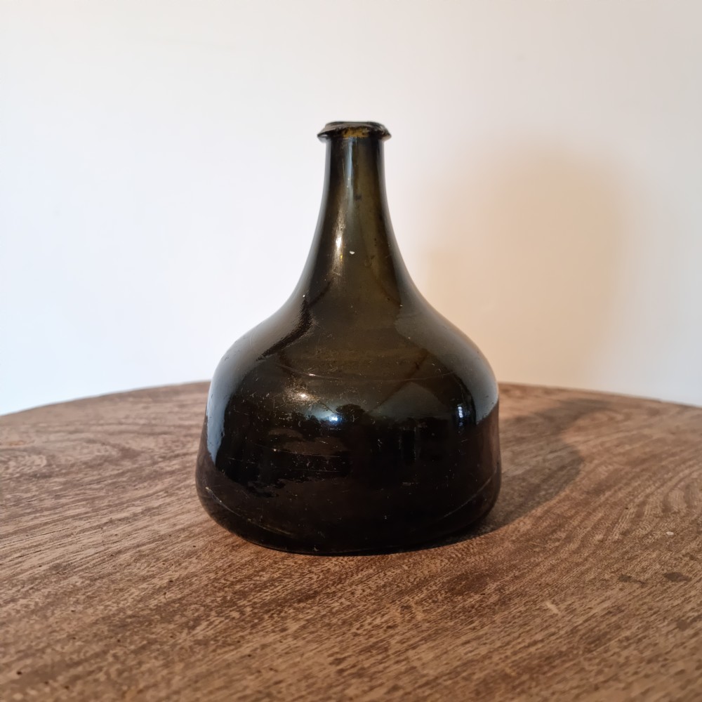 An early 18th century onion bottle.
